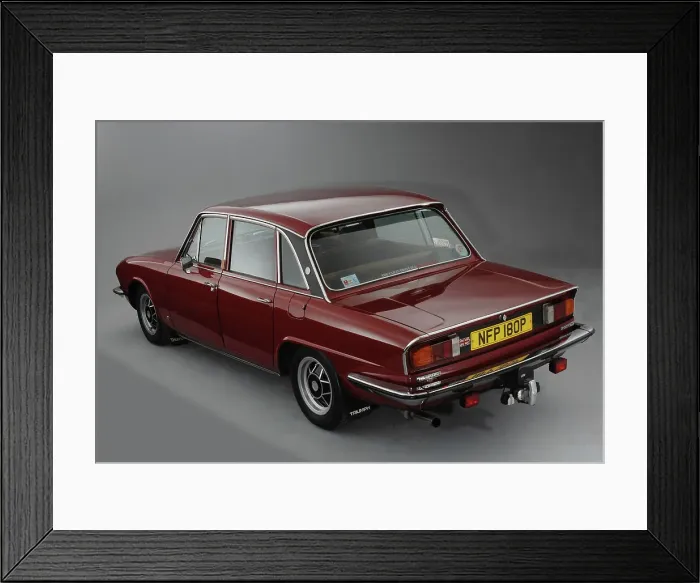 Framed Print : 1976 Triumph 2500s