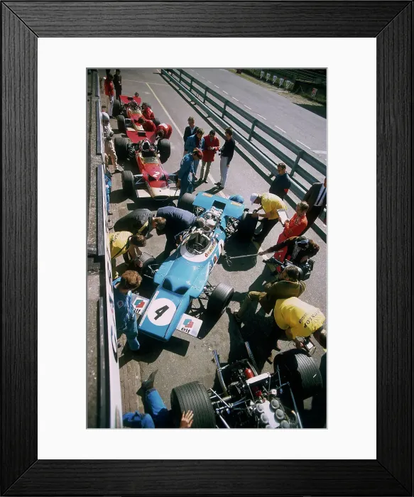 Framed Print : Cars at the British Grand Prix, Silverstone, Northamptonshire, 1969 Framed Print : Cars at the British Grand Prix, Silverstone, Northamptonshire, 1969