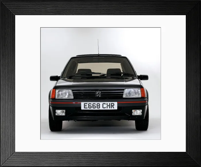Framed Print : 1987 Peugeot 205 GTI 1.6 Framed Print : 1987 Peugeot 205 GTI 1.6