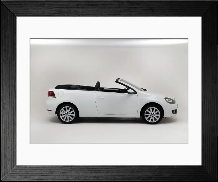 Framed Print : 2011 VW Golf Tdi Cabriolet Framed Print : 2011 VW Golf Tdi Cabriolet