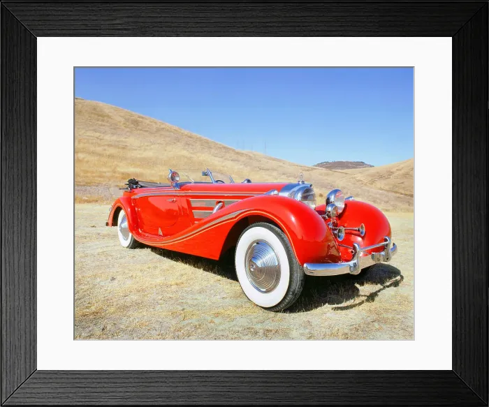 Framed Print : 1936 Mercedes Benz 540K Framed Print : 1936 Mercedes Benz 540K