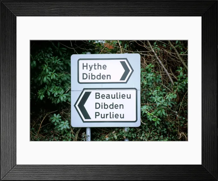 Framed Print : Road sign in New Forest, Hampshire Framed Print : Road sign in New Forest, Hampshire