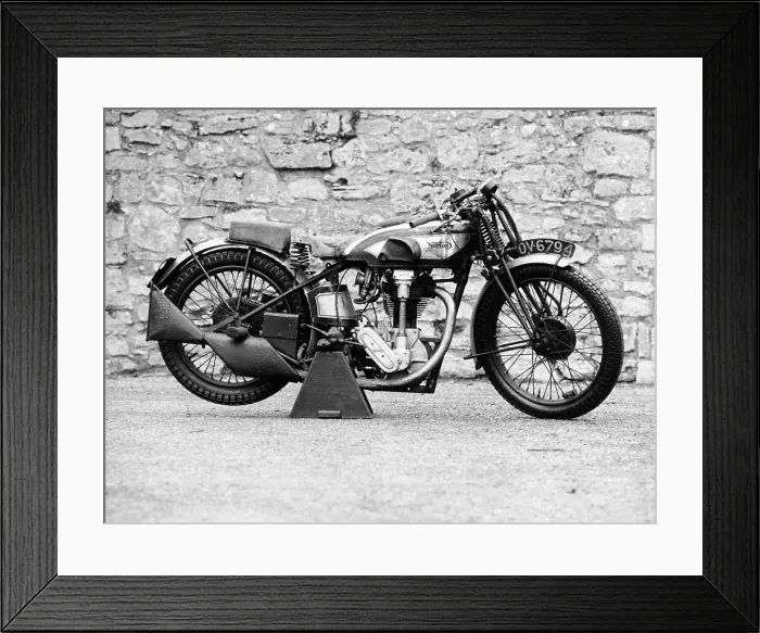 Framed Print : Norton motorbike, an International Model 30, 1932 Framed Print : Norton motorbike, an International Model 30, 1932