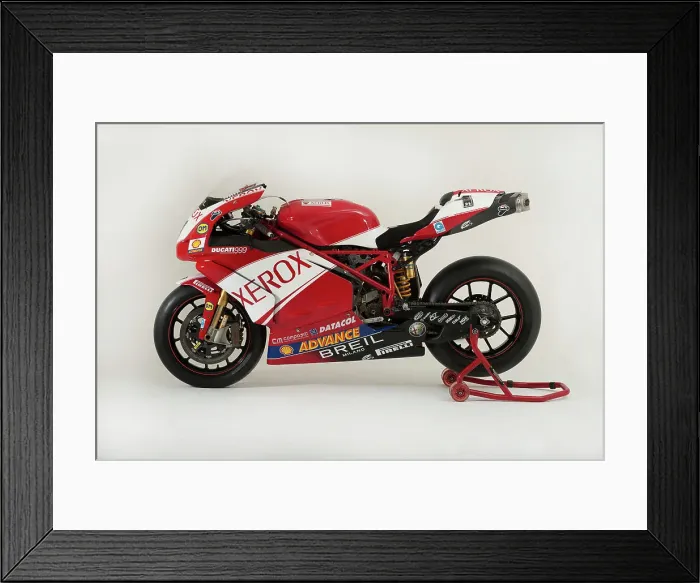 Framed Print : 2006 Ducati 999 Xerox, Troy Bayliss Superbike.Moto GP championship winner Framed Print : 2006 Ducati 999 Xerox, Troy Bayliss Superbike.Moto GP championship winner