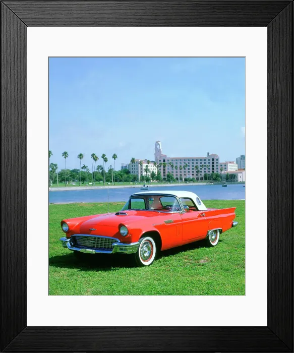 Framed Print : 1957 Ford Thunderbird Framed Print : 1957 Ford Thunderbird