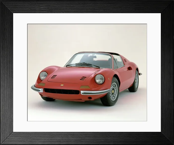 Framed Print : 1974 Ferrari Dino 246 GTS Framed Print : 1974 Ferrari Dino 246 GTS