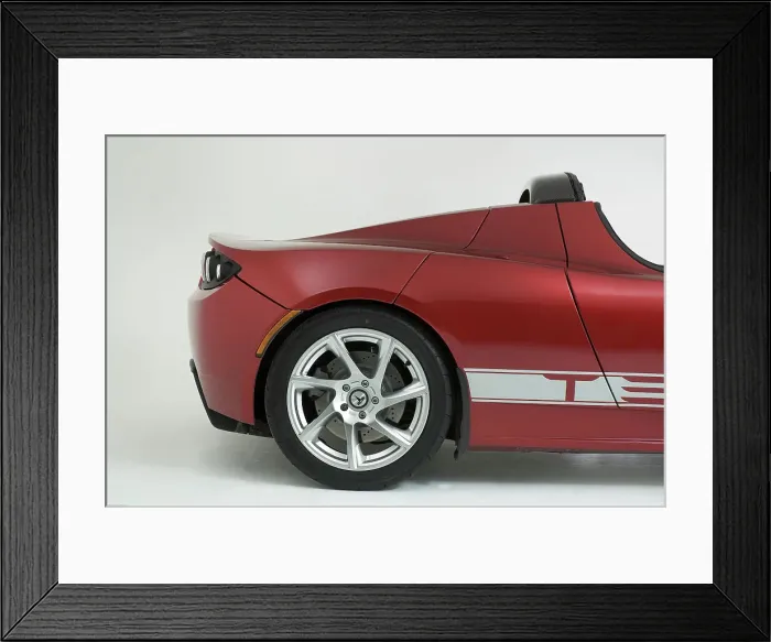 Framed Print : 2010 Tesla Roadster Framed Print : 2010 Tesla Roadster
