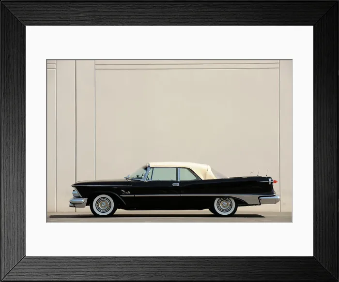 Framed Print : Chrysler Imperial convertible 1959. Artist: Simon Clay Framed Print : Chrysler Imperial convertible 1959. Artist: Simon Clay