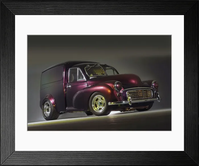 Framed Print : Customised Morris Minor Van Framed Print : Customised Morris Minor Van