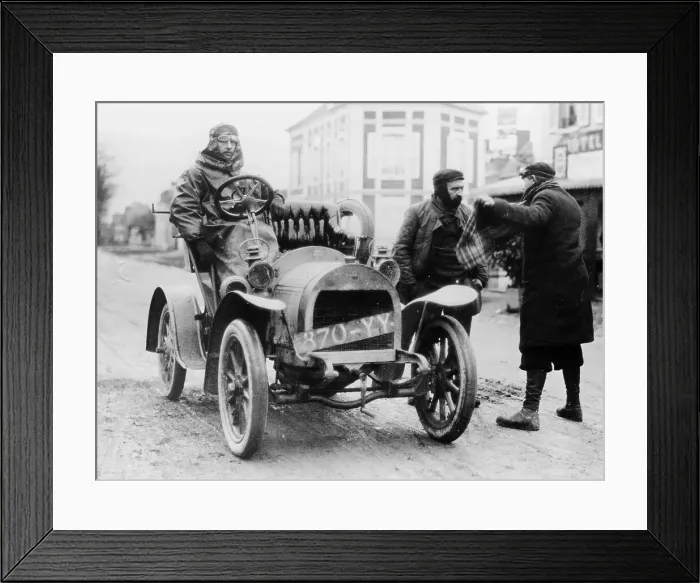 Framed Print : A Gregoire car and its driver, Concours des Voiturettes, 1905 Framed Print : A Gregoire car and its driver, Concours des Voiturettes, 1905