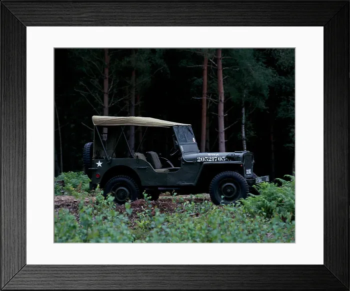 Framed Print : A 1943 Willys Jeep Framed Print : A 1943 Willys Jeep