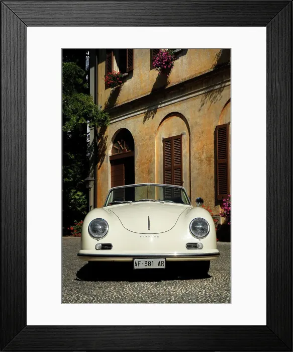 Framed Print : 1954 Porsche 356 1300S Cabriolet Framed Print : 1954 Porsche 356 1300S Cabriolet