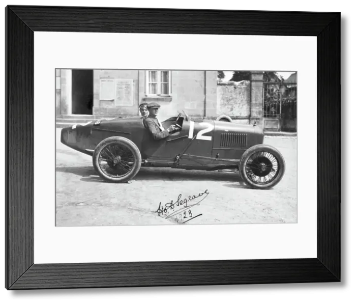 Framed Print : 1923 French Grand Prix, Henry Segrave in Sunbeam Framed Print : 1923 French Grand Prix, Henry Segrave in Sunbeam