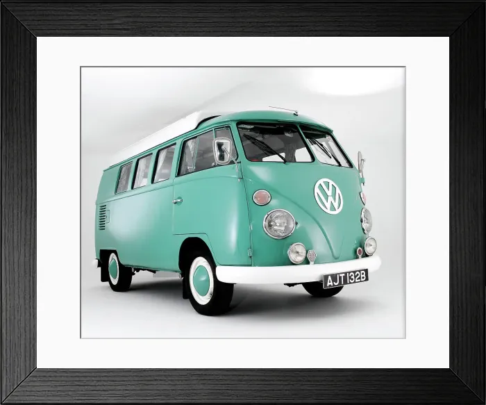 Framed Print : 1964 VW Kombi Camper Framed Print : 1964 VW Kombi Camper