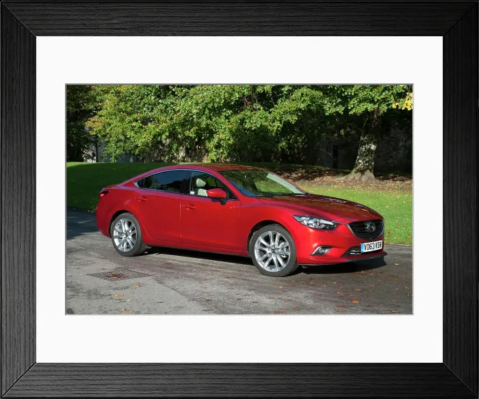 Framed Print : 2013 Mazda 6 2.2D Sport Nav Framed Print : 2013 Mazda 6 2.2D Sport Nav
