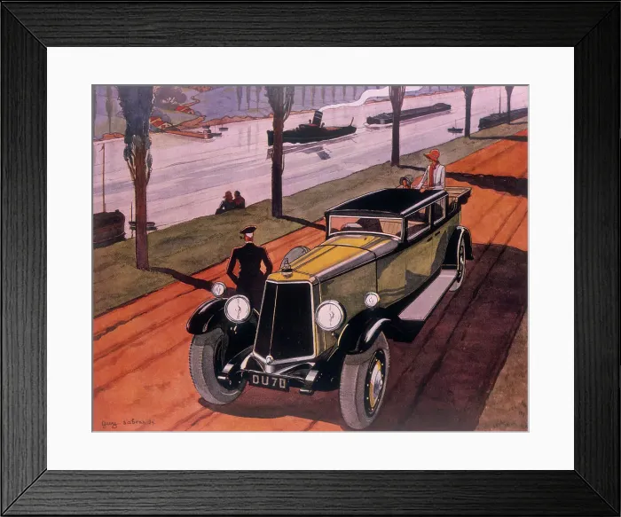 Framed Print : Poster advertising Armstrong Siddeley cars, 1930. Artist: Guy Sabran Framed Print : Poster advertising Armstrong Siddeley cars, 1930. Artist: Guy Sabran
