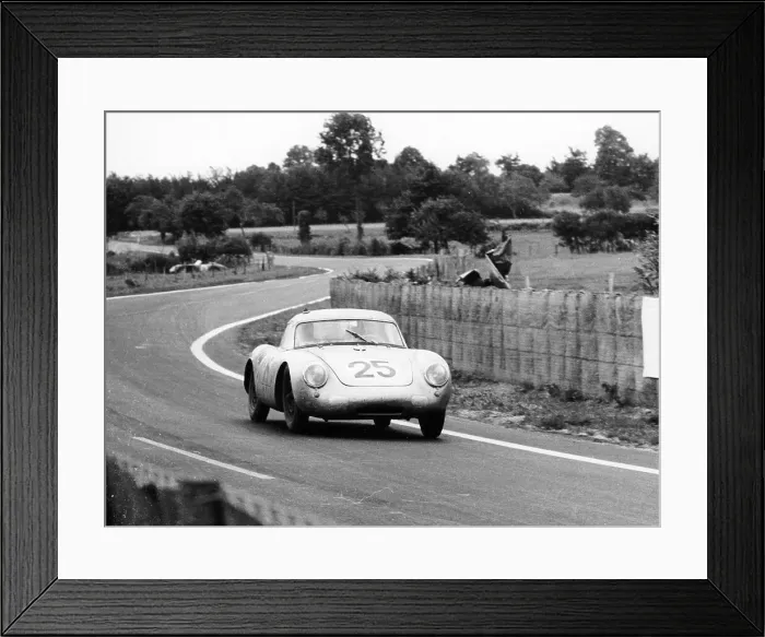 Framed Print : Porsche 550A RS Coupe, Le Mans 24 Hours, France, 1956 Framed Print : Porsche 550A RS Coupe, Le Mans 24 Hours, France, 1956