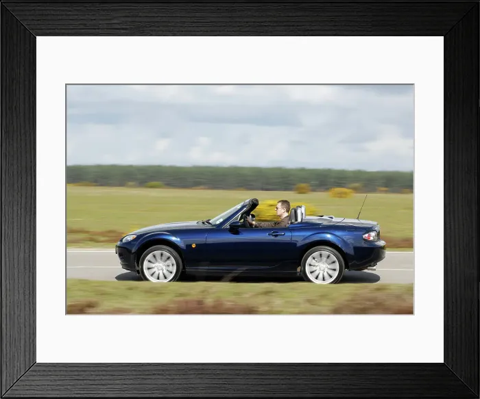 Framed Print : 2008 Mazda MX5 Roadster Coupe Framed Print : 2008 Mazda MX5 Roadster Coupe