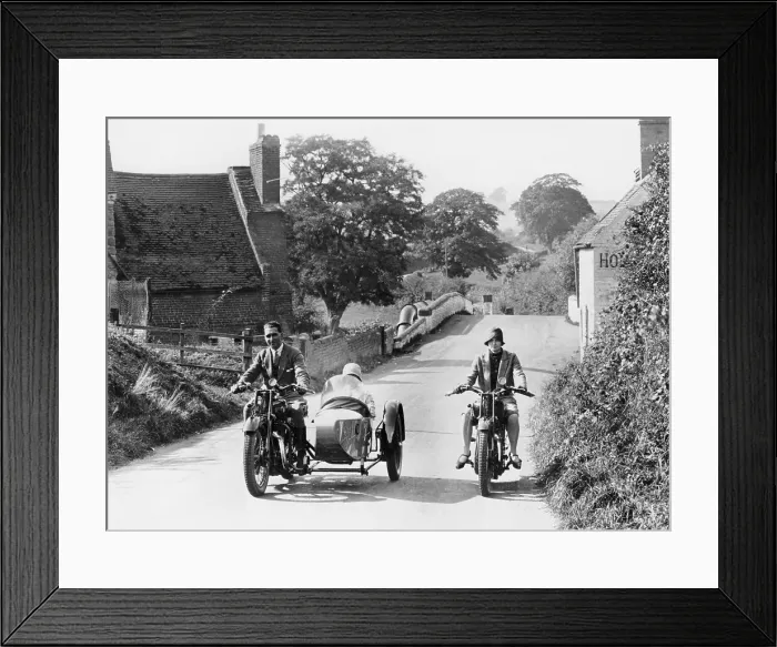 Framed Print : AJS motorbikes, c1939 Framed Print : AJS motorbikes, c1939