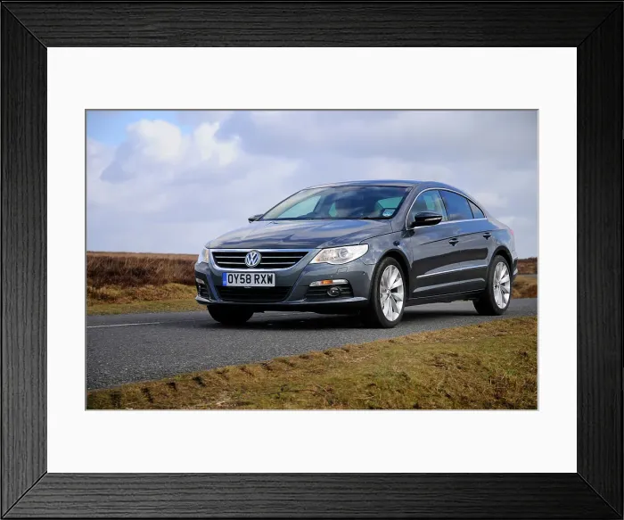 Framed Print : 2009 Volkswagen Passat CC Coupe Framed Print : 2009 Volkswagen Passat CC Coupe