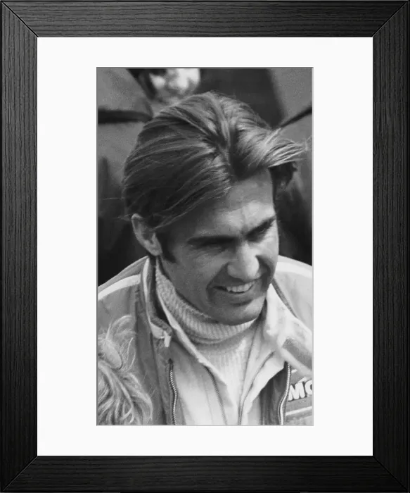 Framed Print : Carlos Reutemann, c1972-c1982 Framed Print : Carlos Reutemann, c1972-c1982