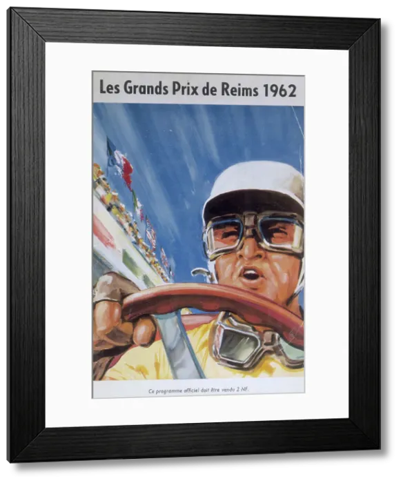Framed Print : A programme for the Reims Grand Prix, 1962 Framed Print : A programme for the Reims Grand Prix, 1962
