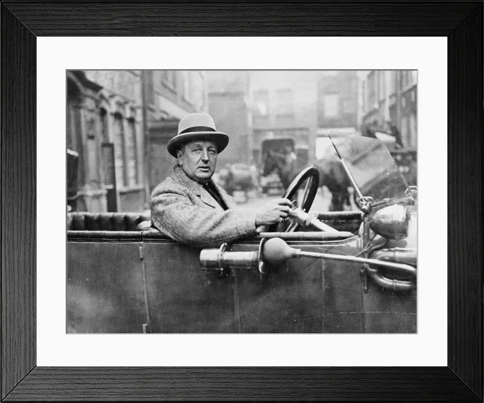 Framed Print : Major Dodson of the Cubitt car manufacturing company, (c1920s?) Framed Print : Major Dodson of the Cubitt car manufacturing company, (c1920s?)