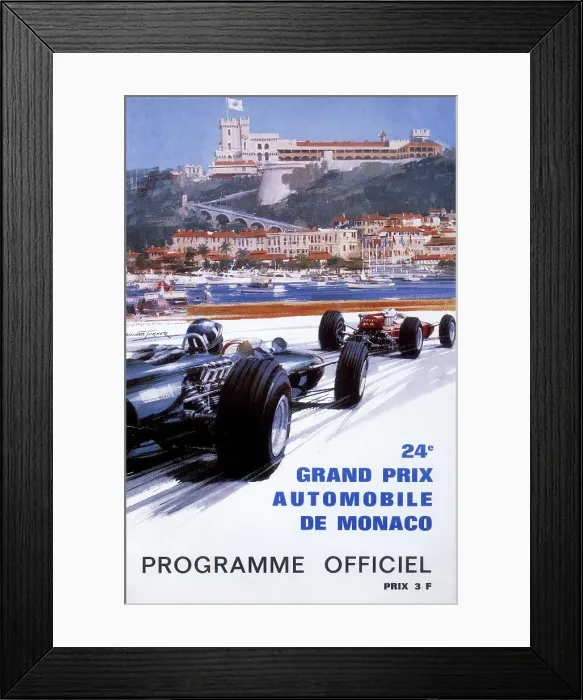 Framed Print : The official programme for the 24th Monaco Grand Prix, 1966. Artist: Michael Turner Framed Print : The official programme for the 24th Monaco Grand Prix, 1966. Artist: Michael Turner