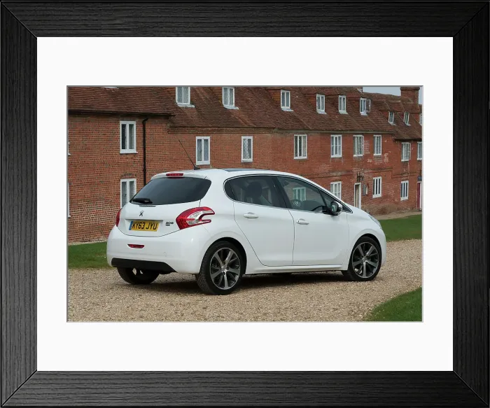 Framed Print : 2014 Peugeot 208 Hdi