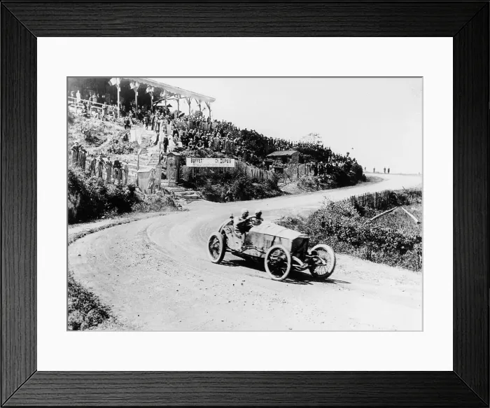 Framed Print : T Pilette in a Mercedes 4.5 litre at the French Grand Prix, Lyons, 1914 Framed Print : T Pilette in a Mercedes 4.5 litre at the French Grand Prix, Lyons, 1914