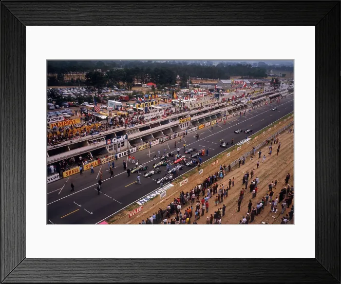 Framed Print : Starting grid of the French Grand Prix, Le Mans, 1967 Framed Print : Starting grid of the French Grand Prix, Le Mans, 1967