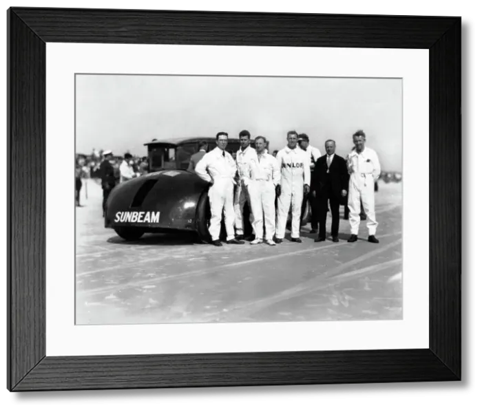 Framed Print : Sunbeam 1000hp World Land speed record attempt at Daytona 1927 Framed Print : Sunbeam 1000hp World Land speed record attempt at Daytona 1927