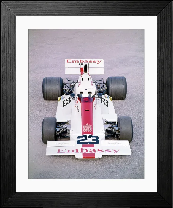 Framed Print : 1975 Embassy Hill GH2 Formula 1 racing car Framed Print : 1975 Embassy Hill GH2 Formula 1 racing car