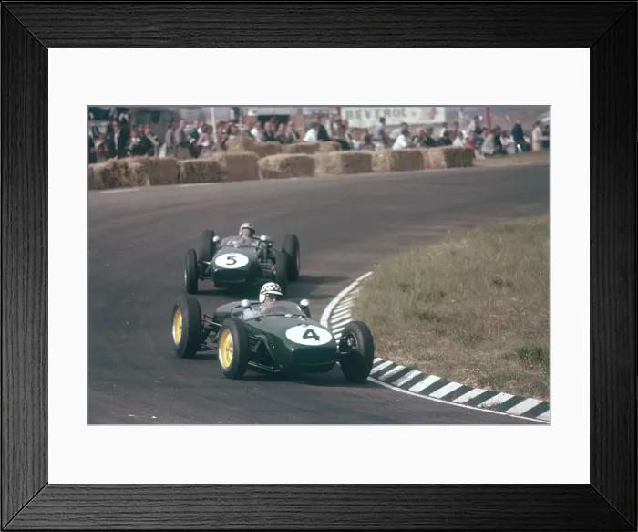 Framed Print : Innes Ireland driving a Lotus 18, Dutch Grand Prix, Zandvoort, 1960 Framed Print : Innes Ireland driving a Lotus 18, Dutch Grand Prix, Zandvoort, 1960