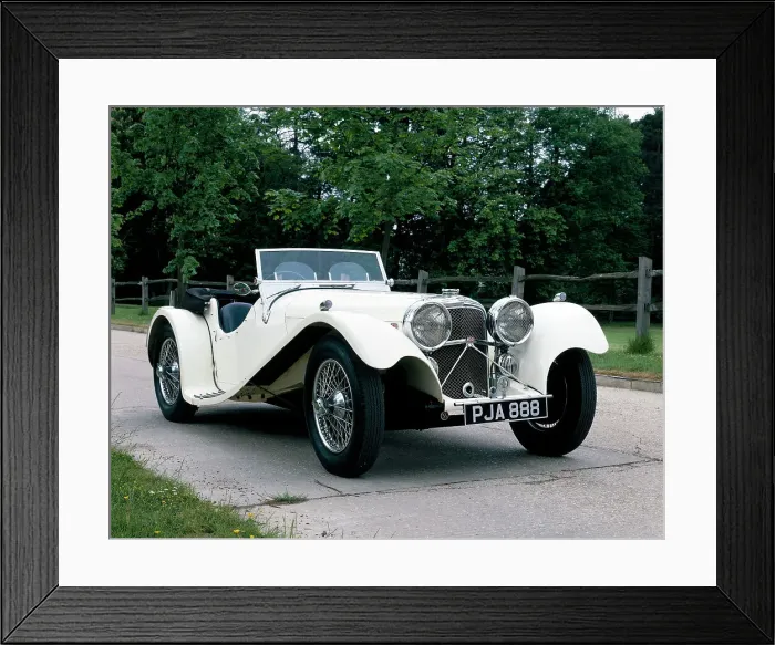 Framed Print : 1936 Jaguar SS100 Framed Print : 1936 Jaguar SS100