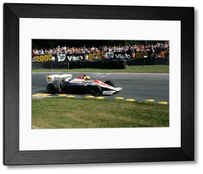 Framed Print : Ayrton Senna in the Toleman TG184 during 1984 British Grand Prix Brands Hatch Framed Print : Ayrton Senna in the Toleman TG184 during 1984 British Grand Prix Brands Hatch
