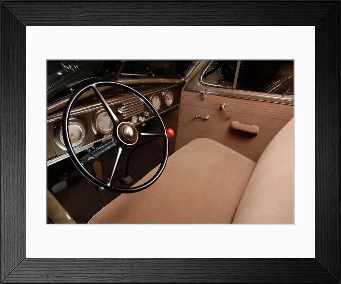 Framed Print : Oldsmobile 1937. Artist: Simon Clay Framed Print : Oldsmobile 1937. Artist: Simon Clay