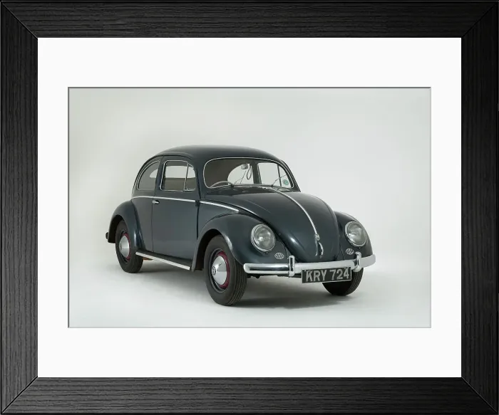 Framed Print : 1953 Volkswagen Beetle Export Framed Print : 1953 Volkswagen Beetle Export