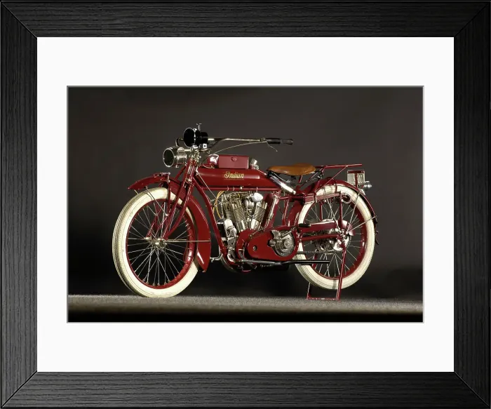Framed Print : Indian big twin 1915. Artist: Simon Clay Framed Print : Indian big twin 1915. Artist: Simon Clay