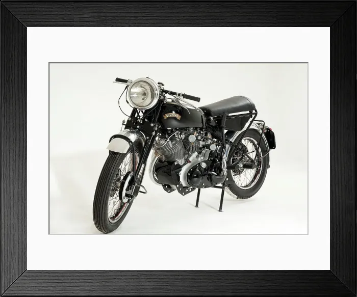 Framed Print : 1957 Vincent Black Shadow Framed Print : 1957 Vincent Black Shadow