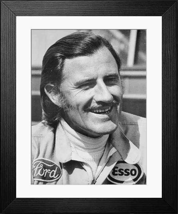 Framed Print : Graham Hill, early 1970s Framed Print : Graham Hill, early 1970s
