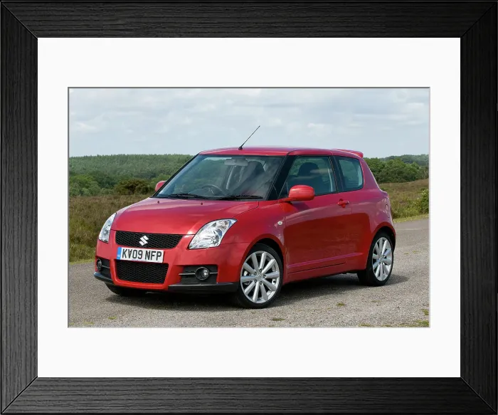Framed Print : 2009 Suzuki Swift Sport Framed Print : 2009 Suzuki Swift Sport