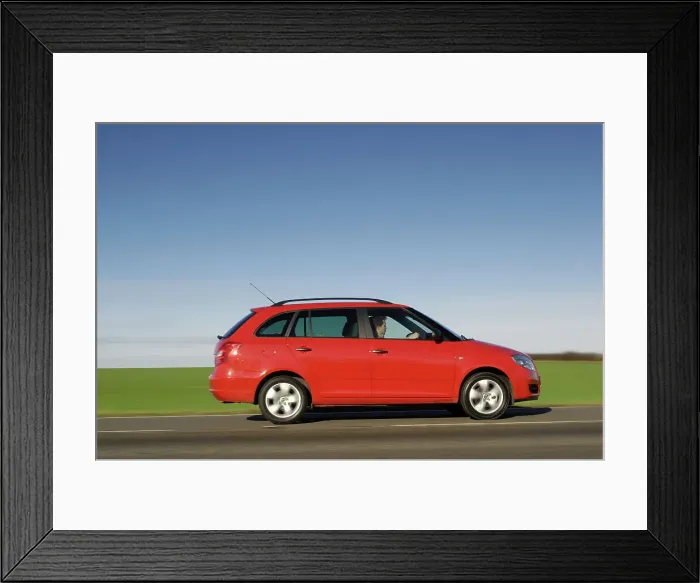 Framed Print : Skoda Fbia Estate HTP 1-2 2007. Artist: Simon Clay Framed Print : Skoda Fbia Estate HTP 1-2 2007. Artist: Simon Clay