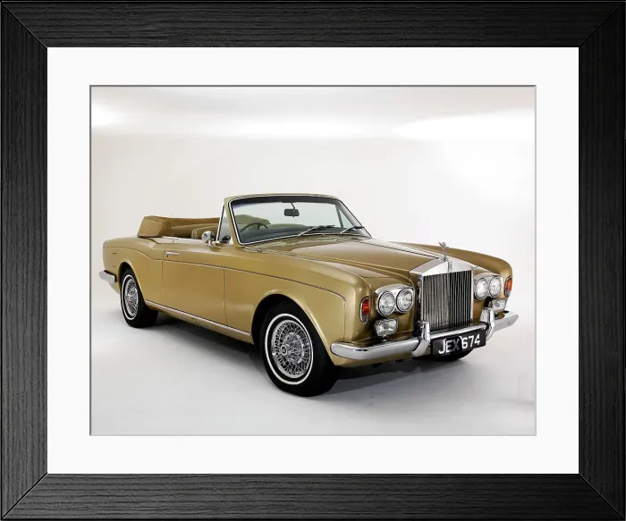 Framed Print : 1975 Rolls Royce Corniche convertible Framed Print : 1975 Rolls Royce Corniche convertible