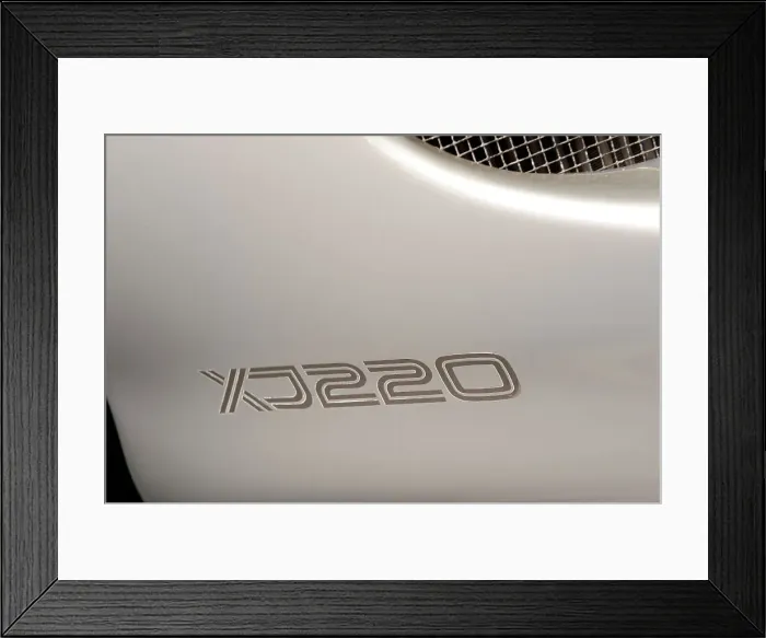 Framed Print : Jaguar XJ220R 1993. Artist: Simon Clay Framed Print : Jaguar XJ220R 1993. Artist: Simon Clay