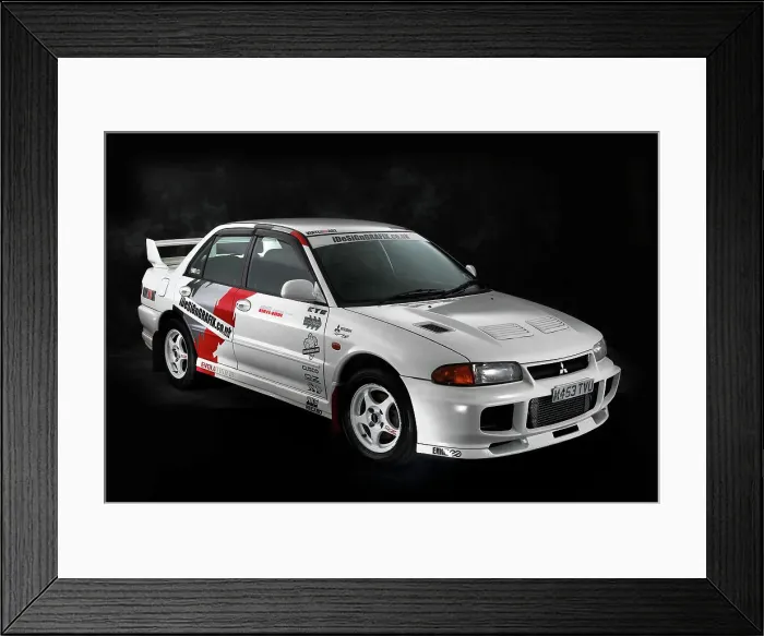 Framed Print : 1995 Mitsubishi Lancer Evo 3 Framed Print : 1995 Mitsubishi Lancer Evo 3