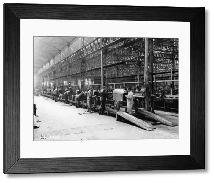 Framed Print : Citroen production line, France, c1922 Framed Print : Citroen production line, France, c1922