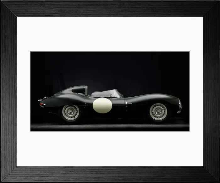 Framed Print : Jaguar D type 1956. Artist: Simon Clay Framed Print : Jaguar D type 1956. Artist: Simon Clay