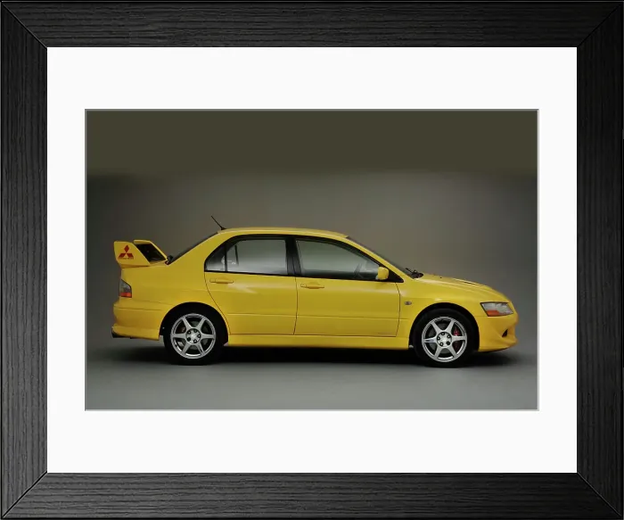 Framed Print : 2003 Mitsubishi Lancer Evolution VIII Framed Print : 2003 Mitsubishi Lancer Evolution VIII