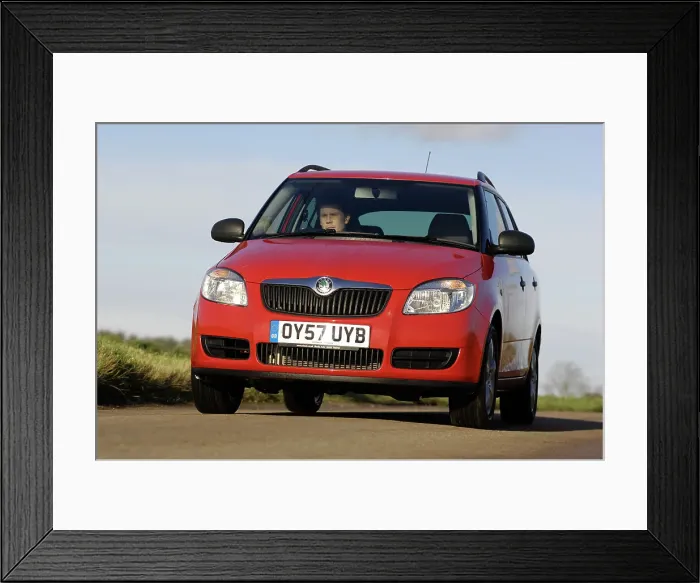 Framed Print : Skoda Fbia Estate HTP 1-2 2007. Artist: Simon Clay Framed Print : Skoda Fbia Estate HTP 1-2 2007. Artist: Simon Clay